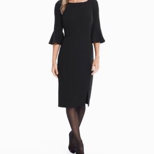 White House Black Market bell sleeved sheath dress